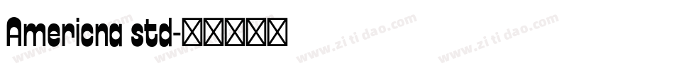Americna std字体转换
